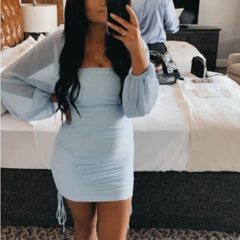blue size small hello molly dress